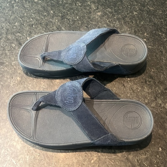 Fitflop Blue Sandals Comfortable Everyday Wear - Picture 5 of 6